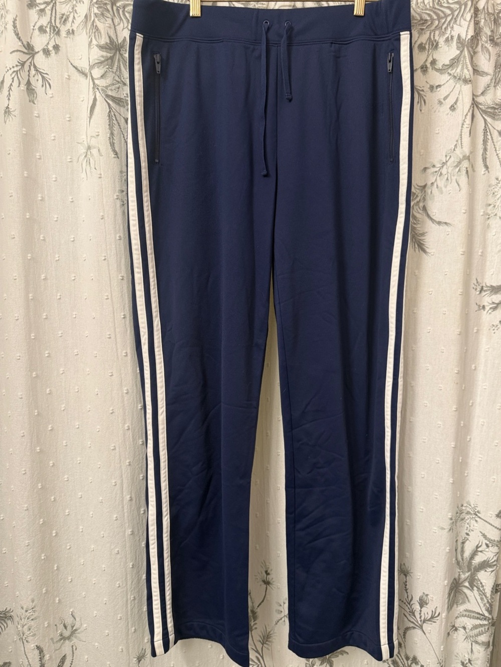 Juicy Couture Navy Joggers with White Side Stripes
